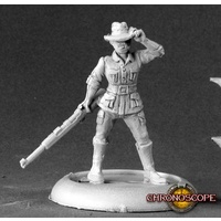 Reaper: Chronoscope: Jonathan Kincaide, Big Game Hunter (metal) Unpainted Miniature