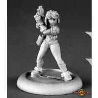 Reaper: Chronoscope: Jessica Blaze, Smuggler (metal) Unpainted Miniature