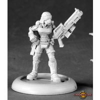 Reaper: Chronoscope: Female Nova Corp Officer (metal) Unpainted Miniature