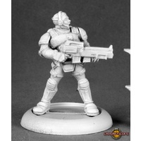 Reaper: Chronoscope: Garvin Markus, Nova Corp Hero (metal) Unpainted Miniature