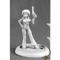 Reaper: Chronoscope: Ebony Foxx, Modern Heroine (metal) Unpainted Miniature