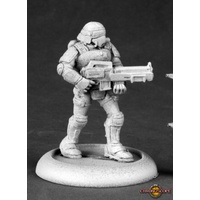 Reaper: Chronoscope: Nova Corp Rifleman (metal) Unpainted Miniature