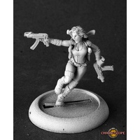 Reaper: Chronoscope: Bonnie, Futuristic Heroine (metal) Unpainted Miniature