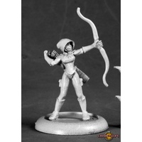 Reaper: Chronoscope: Silver Marksman, Super Heroine (metal) Unpainted Miniature