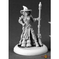 Reaper: Chronoscope: Dita, Steampunk Witch (metal) Unpainted Miniature