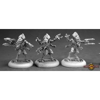 Reaper: Chronoscope: Kulathian Invaders (3) (metal) Unpainted Miniature