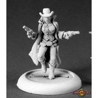 Reaper: Chronoscope: Victoria Jacobs, Cowgirl (metal) Unpainted Miniature