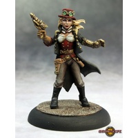 Reaper: Chronoscope: Belle, Steampunk Heroine (metal) Unpainted Miniature