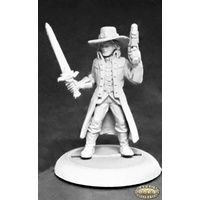 Reaper: Savage Worlds: Rippers: Witch Hunter (male) (metal) Unpainted Miniature