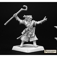 Reaper: Pathfinder Miniatures: Ezren, Wizard (metal) Unpainted Miniature