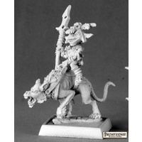 Reaper: Pathfinder Miniatures: Goblin Commando on Dog (metal) Unpainted Miniature