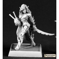 Reaper: Pathfinder Miniatures: Chivane, Red Mantis Assassin (metal) Unpainted Miniature