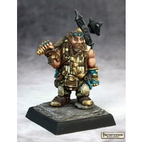 Reaper: Pathfinder Miniatures: Cheiton, Dwarf Hero (metal) Unpainted Miniature