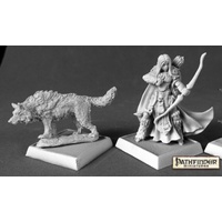 Reaper: Pathfinder Miniatures: Adowyn, Iconic Hunter (metal) Unpainted Miniature