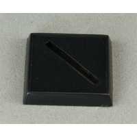 Reaper: Accessories: 1 Inch Square Plastic Base, Universal Slot (20) Unpainted Miniature