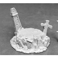 Reaper: Bases: Graveyard Display Base Unpainted Miniature