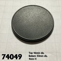 Reaper: Bases: 50mm Round Gaming Base (10) Unpainted Miniature