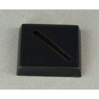 Reaper: Bases: Single 1inch Plastic Square Base Unpainted Miniature