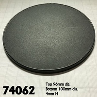 Reaper: Bases: 100mm Round Gaming Base (4) Unpainted Miniature