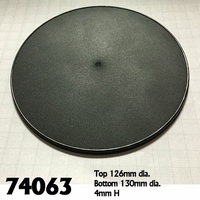 Reaper: Bases: 130mm Round Gaming Base (4) Unpainted Miniature