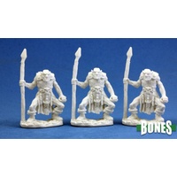 Reaper: Bones: Orc Spearmen (3) Unpainted Miniature