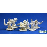 Reaper: Bones: Kobolds (6) Unpainted Miniature