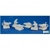 Reaper: Bones: Rats (6) Unpainted Miniature