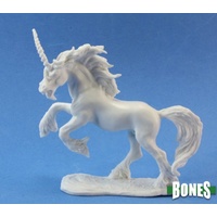 Reaper: Bones: Silverhorn, Unicorn Unpainted Miniature