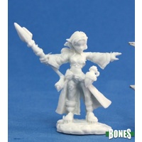 Reaper: Bones: Cassie, Gnome Wizard Unpainted Miniature