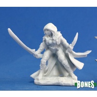 Reaper: Bones: Deladrin, Female Assassin Unpainted Miniature