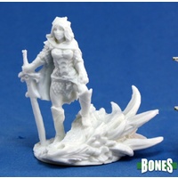 Reaper: Bones: Janan, Female Dragon Slayer Unpainted Miniature
