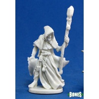 Reaper: Bones: Satheras, Male Warlock Unpainted Miniature