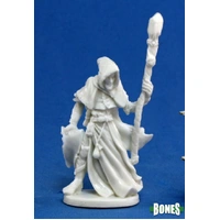Reaper: Bones: Satheras, Male Warlock Unpainted Miniature
