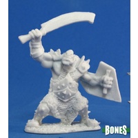 Reaper Miniatures: Bones - Orc Marauder (Sword and Shield) 77042