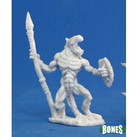 Reaper: Bones: Lizardman Warrior Unpainted Miniature