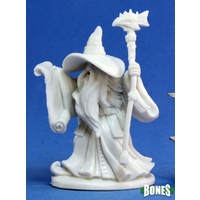 Reaper: Bones: Galladon, Male Wizard Unpainted Miniature