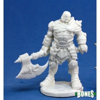 Reaper: Bones: Anval Thricedamned, Evil Warrior Unpainted Miniature