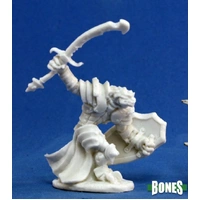 Reaper: Bones: Dragonman Warrior Unpainted Miniature