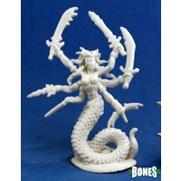 Reaper: Bones: Vandorendra, Snake Demon Unpainted Miniature