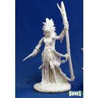Reaper: Bones: Liela, Dark Elf Wizard Unpainted Miniature
