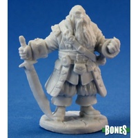 Reaper: Bones: Barnabus Frost, Pirate Captain Unpainted Miniature