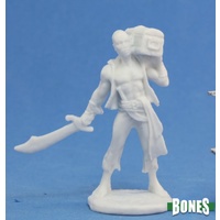 Reaper: Bones: Hajad, Pirate Unpainted Miniature