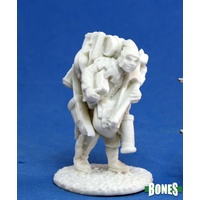 Reaper: Bones: Townsfolk: Oswald the Overladen Unpainted Miniature