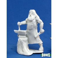 Reaper: Bones: Townsfolk: Blacksmith Unpainted Miniature
