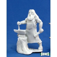 Reaper: Bones: Townsfolk: Blacksmith Unpainted Miniature
