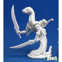 Reaper: Bones: Snakeman Warrior Unpainted Miniature