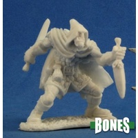 Reaper: Bones: Rogan, Half Orc Rogue Unpainted Miniature