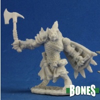Reaper: Bones: Bloodmane, Gnoll Warrior Unpainted Miniature