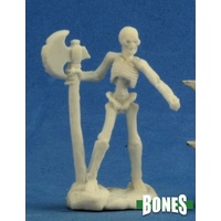 Reaper: Bones: Skeleton Warrior Axeman (3) Unpainted Miniature