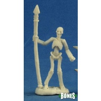 Reaper: Bones: Skeleton Warrior Spearman (3) Unpainted Miniature